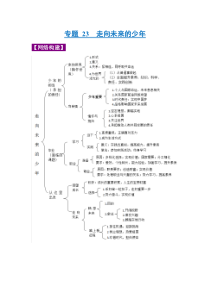 专题23 走向未来的少年-2022年《三步冲刺中考•道德与法治》之第1步重课本·理考点