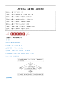 备战2024年高考化学易错题（全国通用）易错类型08 元素推断 元素周期律（8大易错点） Word版含解析