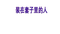 13.2《装在套子里的人》课件61张 2022-2023学年统编版高中语文必修下册