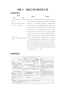 【精准解析】2021高考生物（江苏专用）一轮试题：专题25　基因工程与蛋白质工程