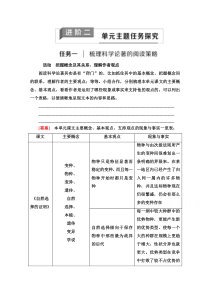 2021-2022学年新教材语文选择性必修下册学案：第4单元　进阶2　单元主题任务探究【精准解析】