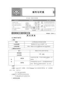 2021版新高考选考地理（湘教版）一轮复习：第22讲　城市空间结构含答案【高考】