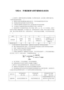 2024版《微专题·小练习》生物 新教材 专练81　环境因素参与调节植物的生命活动