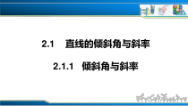 2.1.1 倾斜角与斜率（课件）-2022-2023学年高二数学同步精品课堂（人教A版2019选择性必修第一册）