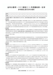 河南省金科新未来2025届高三上学期10月联考试题 化学 PDF版含解析