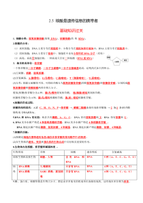 2023-2024学年高一生物人教版2019必修1同步精品试题  2-5核酸是遗传信息的携带者 Word版含解析