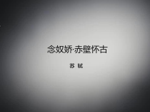 9.1《念奴娇 赤壁怀古》课件19张 2022-2023学年统编版高中语文必修上册