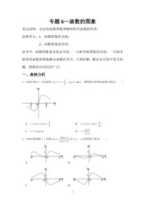 专题6—函数的图象-近8年高考真题分类汇编—2023届高三数学一轮复习 含解析【高考】