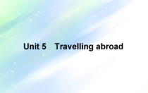 高考英语人教版一轮课件：选修⑦　Unit5　Travellingabroad