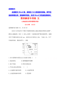 【精准解析】2021高考地理湘教版：图表解读专项练+五+山地垂直自然带谱图的判读【高考】