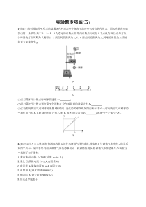 2024届高考二轮复习物理试题（新高考新教材） 题型专项练 实验题专项练（五） Word版含解析