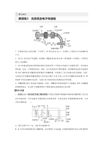 2024届高考一轮复习生物练习（新教材人教版苏冀）第三单元　解惑练3　光系统及电子传递链 Word版