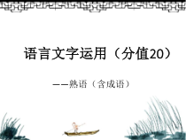 2023届高考语文复习：语言文字运用之成语 课件43张