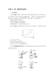 2024版《微专题·小练习》化学 新教材 专练14　铁、铜及其化合物