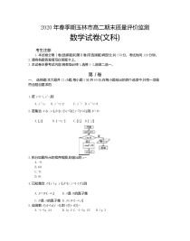 广西玉林市2019-2020学年高二下学期期末质量评价监测考试数学文科试题含答案