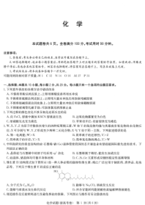 安徽合肥一六八中学2021届高三11月联考化学试卷 扫描版含答案