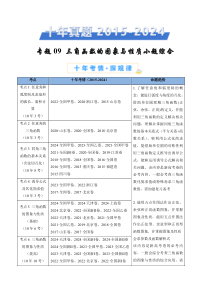 十年（2015-2024）高考真题分项汇编 数学 专题09 三角函数的图象与性质小题综合 Word版含解析