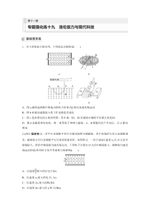 2024届高考一轮复习物理练习（新教材粤教版）第十一章　专题强化练十九　洛伦兹力与现代科技 Word版