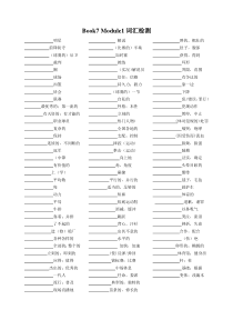 外研版高中英语Book7单元词汇检测+Word版含答案