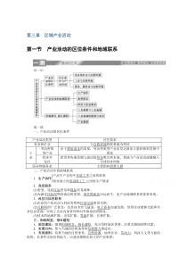 【精准解析】2019-2020学年高中地理湘教版必修2一课三测：3.1+产业活动的区位条件和地域联系【高考】