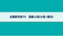 2024届高考二轮复习语文课件（老高考旧教材） 主题群文练10　温暖人间（小说 散文）