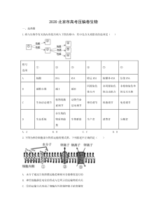 2020北京市高考压轴卷生物含解析【精准解析】