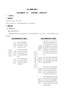 2024年高考语文一轮复习之小说文本考题探究（全国通用）08 形象类题（人物作用分析） Word版无答案