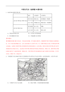 备战2024年高考历史易错题（新高考专用）【消灭易错】《中国古代史》选择题50题专练 Word版含解析