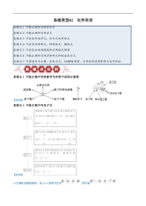 备战2024年高考化学易错题（全国通用）易错类型02 化学用语（7大易错点） Word版含解析