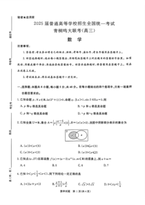 青桐鸣2025届高三上学期10月大联考数学试题 扫描版含解析