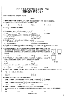 2020年普通高等学校招生全国统一考试理科数学样卷（七）PDF解析版