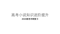 2023届高考语文复习-小说知识进阶提升 课件26张PPT