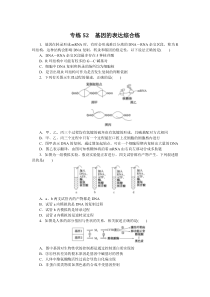 2024版《微专题·小练习》·生物·新高考 专练52