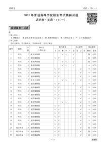 2023届新教材衡水调研卷英语试题 扫描版含解析