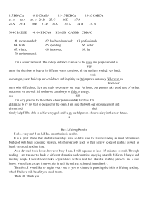 陕西省西安市长安区第一中学2022-2023学年高三上学期第二次质量检测英语参考答案