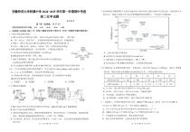 安徽师范大学附属中学2024-2025学年高二上学期11月期中考试化学试题 扫描版