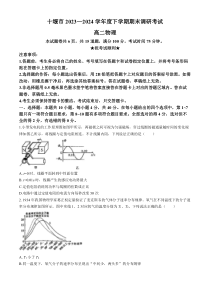 湖北省十堰市2023-2024学年高二下学期6月期末调研考试物理试卷 Word版含答案