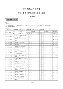 湖南省永州市六县2020届高三6月（第二次）联考数学（文）答案