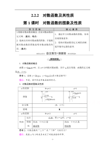 2021-2022学年高中数学人教A版必修1讲义：2.2.2 第1课时　对数函数的图象及性质 含解析【高考】