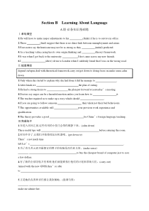 Section B　Learning About Language