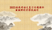 2023届高考语文复习专题：辨析并修改病句+课件86张