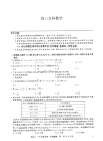 河南省豫北名校2023届高三上学期10月大联考数学（文）试题