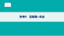 2024届高考二轮复习地理课件（老高考新教材） 热考9　互联网 农业