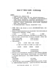 广东省梅州市丰顺县2021届高三第一次质检历史试题+图片版含答案