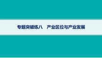 2024届高考二轮复习地理课件（新高考新教材） 专题突破练8　产业区位与产业发展