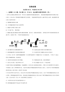 北京市延庆区第一中学2024-2025学年高三上学期10月考试生物试题 Word版含解析