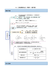 《【一隅三反】2023年高考数学一轮复习（提升版）（新高考地区专用）》5.1 三角函数的定义（精讲）（提升版）（原卷版）