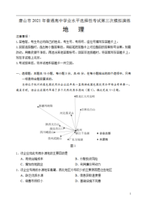 河北省唐山市2021年普通高中学业水平选择性考试第三次模拟演练地理