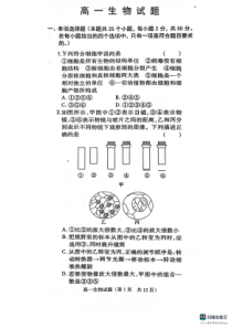 山东省菏泽市鄄城县第一中学2023-2024学年高一上学期9月月考生物试题 word版含解析